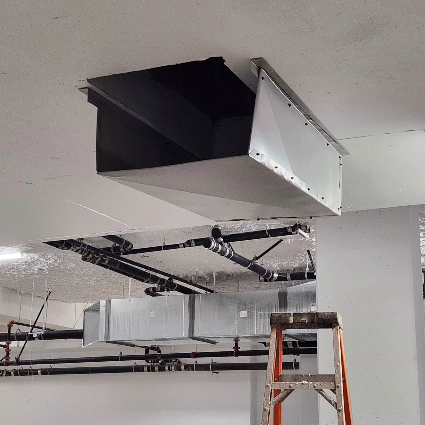 Custom metal work for gable end flashing in Hope BC